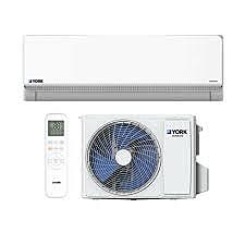Set Minisplit Inverter 1 Ton. York Frio y Calor 12 MBH 17.5 SEER 220/1/60 - YHKE12ZJMGXBORX