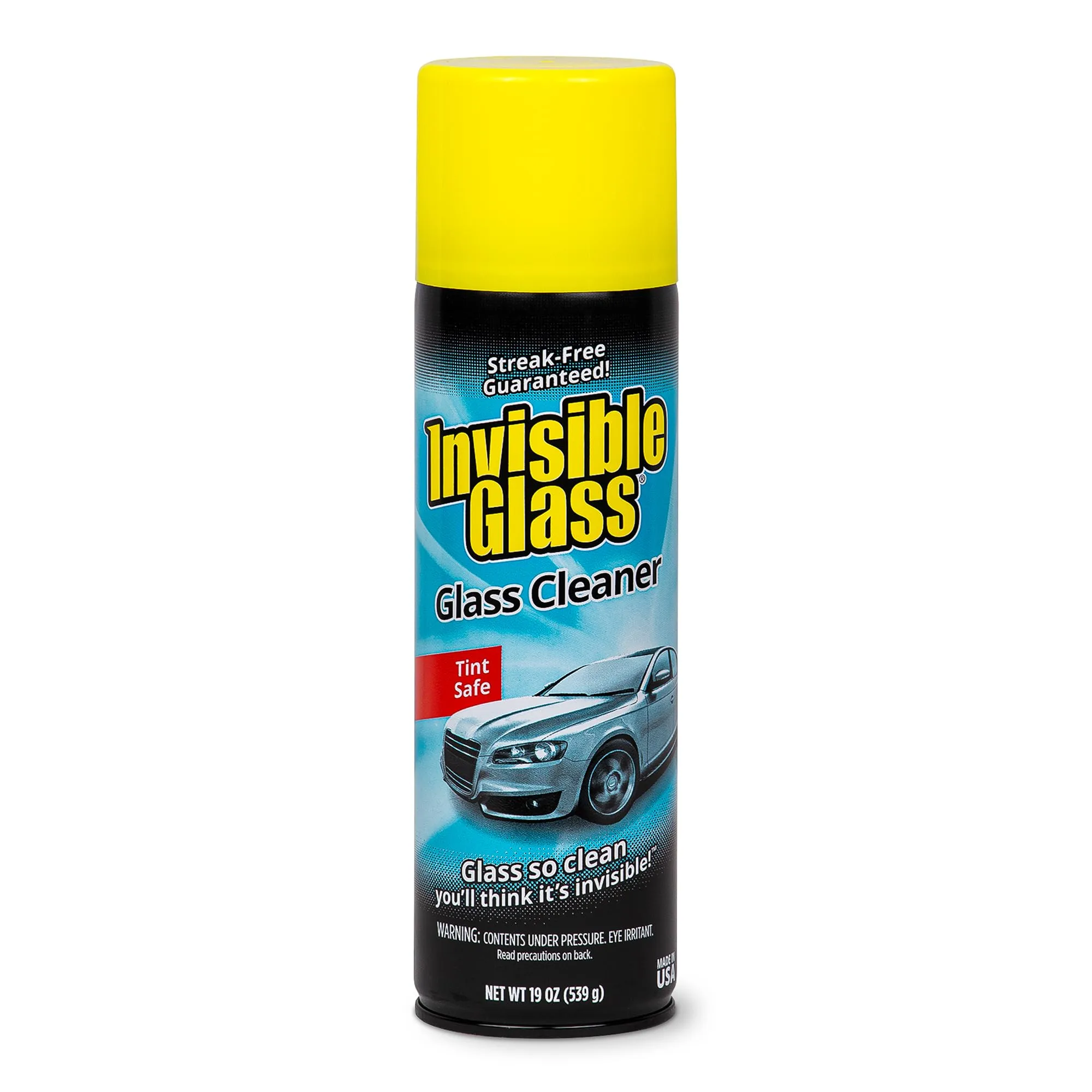 Invisible Glass 91164 Premium Aerosol Glass Cleaner Spray for Car Windshields and Windows, Automotive and Home Window Cleaner, Streak-Free, Ammonia-Free, Tint-Safe – 19 oz