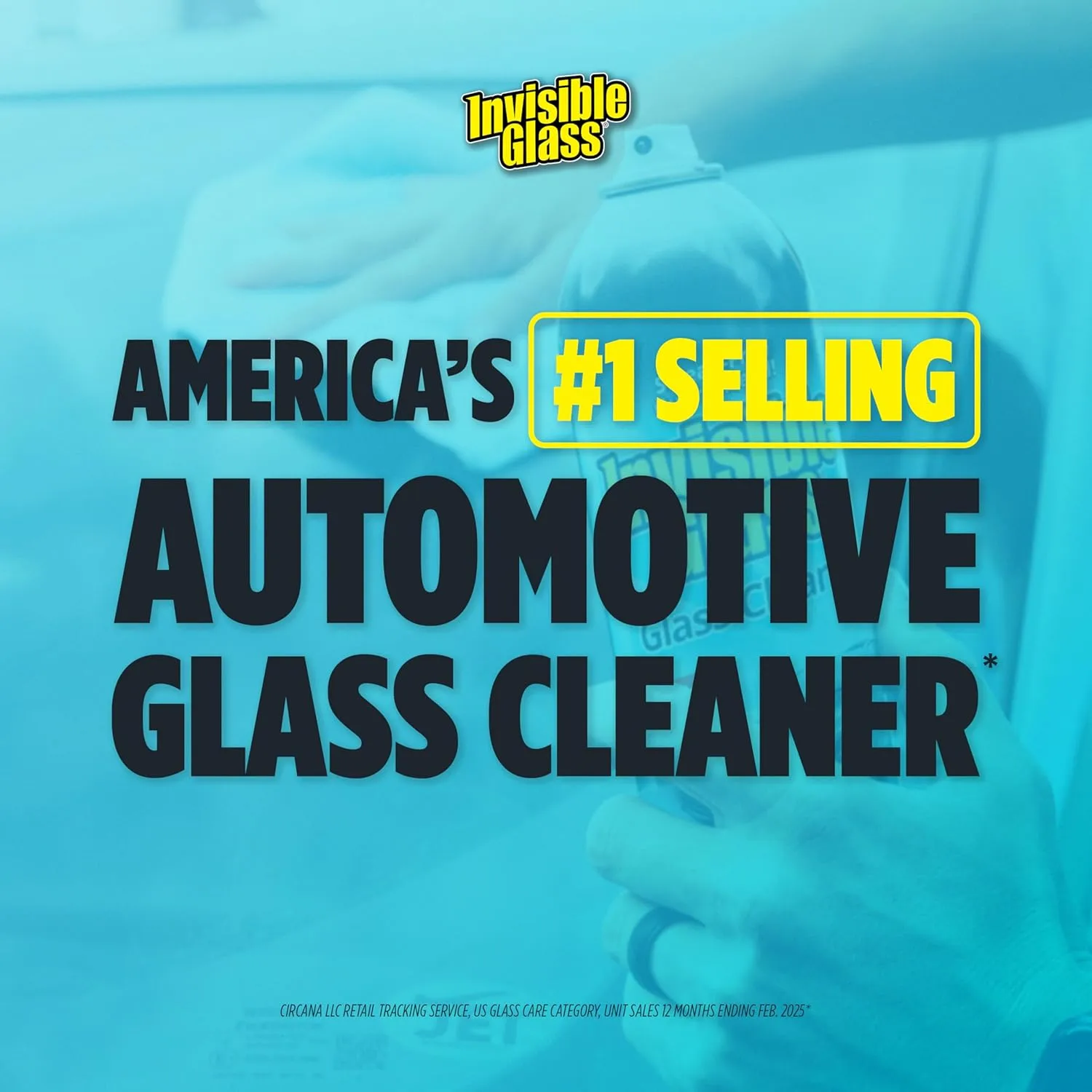 Invisible Glass 91164 Premium Aerosol Glass Cleaner Spray for Car Windshields and Windows, Automotive and Home Window Cleaner, Streak-Free, Ammonia-Free, Tint-Safe – 19 oz