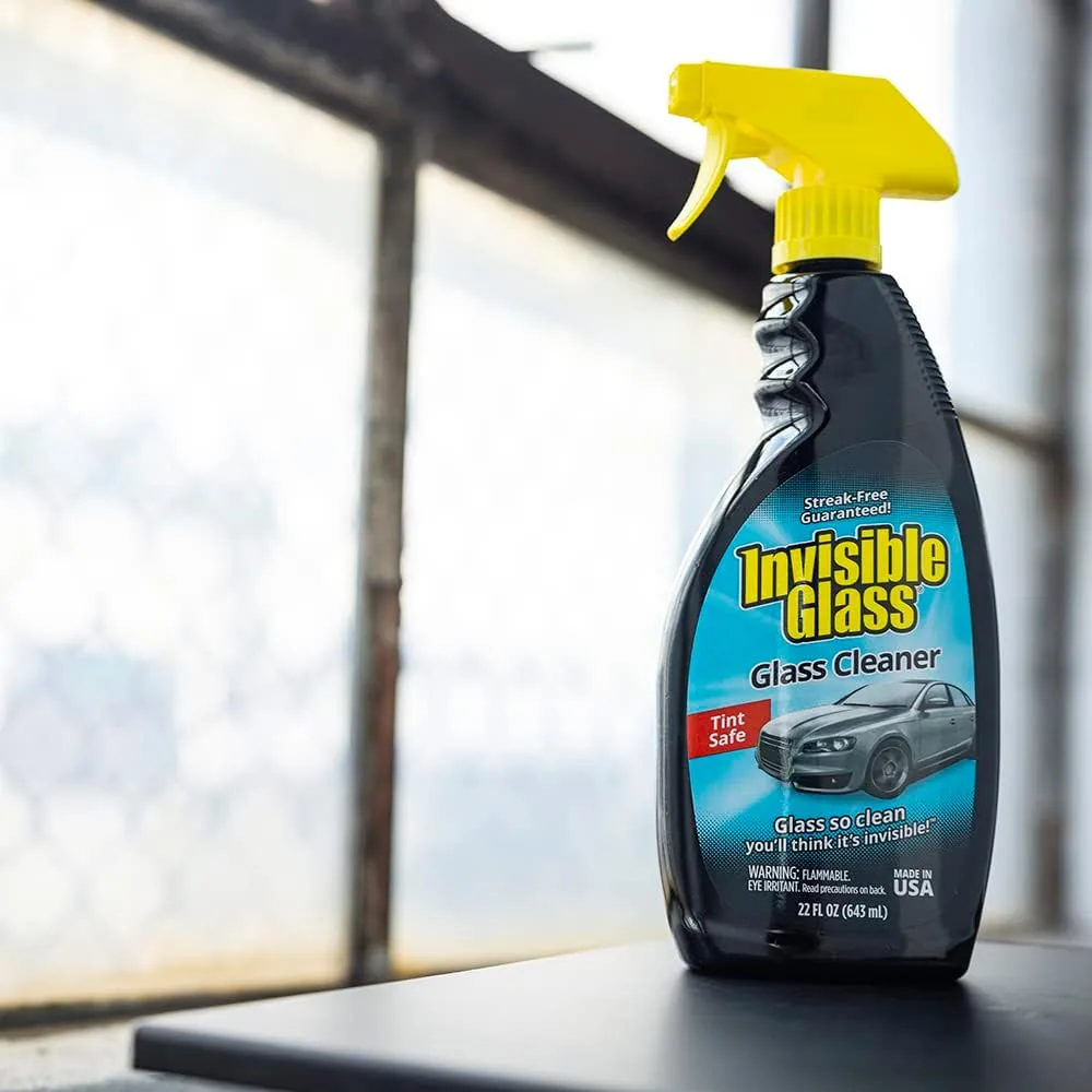 Invisible Glass 92164 Premium Glass Cleaner Spray for Car Windshields and Windows, Automotive and Home Window Cleaner, Streak-Free, Ammonia-Free, Tint-Safe – 22 fl oz 22 Fl Oz (Pack of 1)