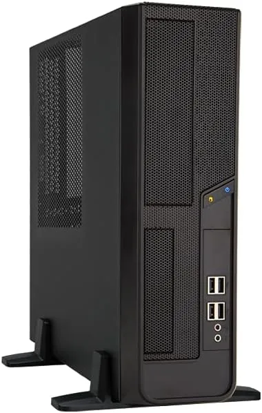 IN WIN Small Form Factor Micro-ATX Desktop Case with Built-In PSU
