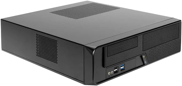 IN WIN Small Form Factor Micro-ATX Desktop Case with Built-In PSU