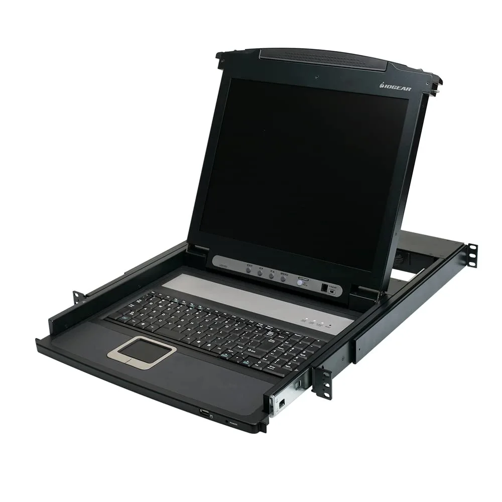 IOGEAR 17" LCD KVM Console with Integrated Keyboard and Touchpad
