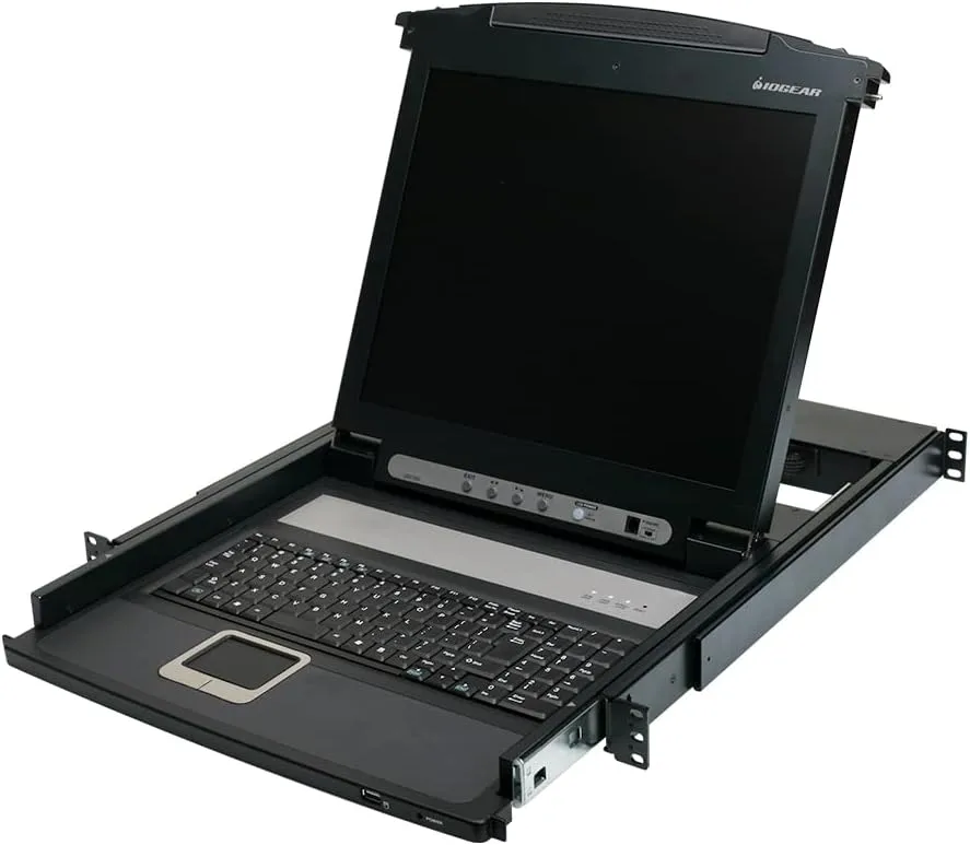 IOGEAR 17" LCD KVM Console with Integrated Keyboard and Touchpad
