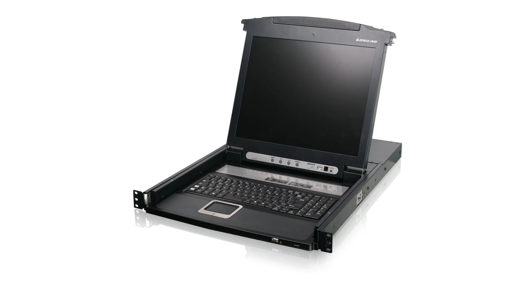 IOGEAR 17" LCD KVM Console with Integrated Keyboard and Touchpad