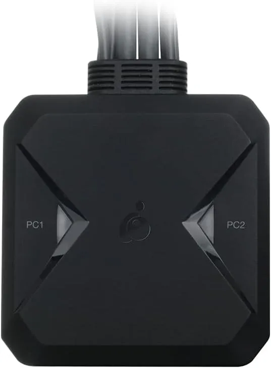 IOGEAR 2-Port USB Cable KVM Switch with Audio, Plug n Play