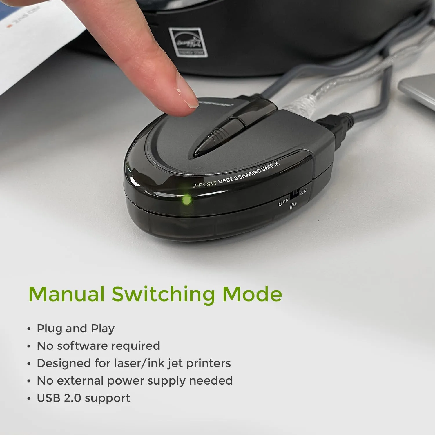 IOGEAR USB 2.0 Automatic Printer Switch