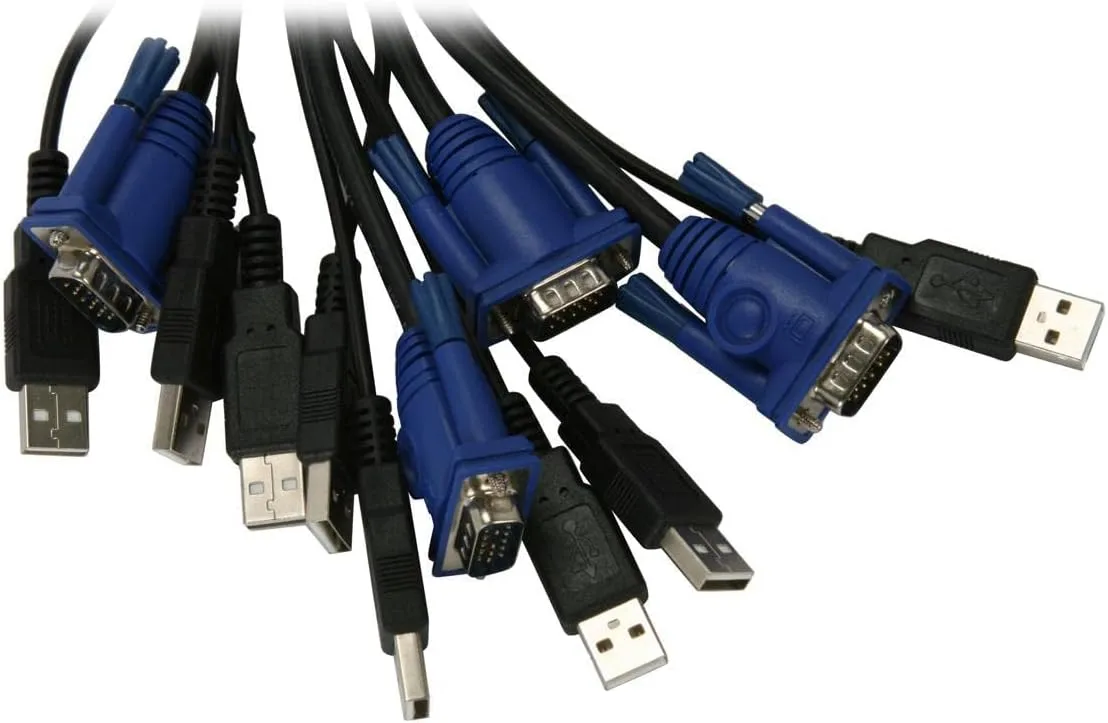 IOGEAR 4-Port USB Cable KVM Switch