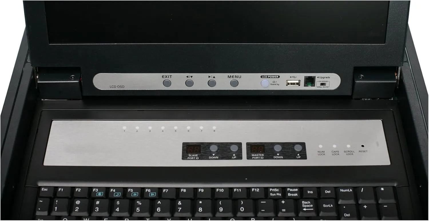 IOGEAR 17" LCD KVM Console with Integrated Keyboard and Touchpad
