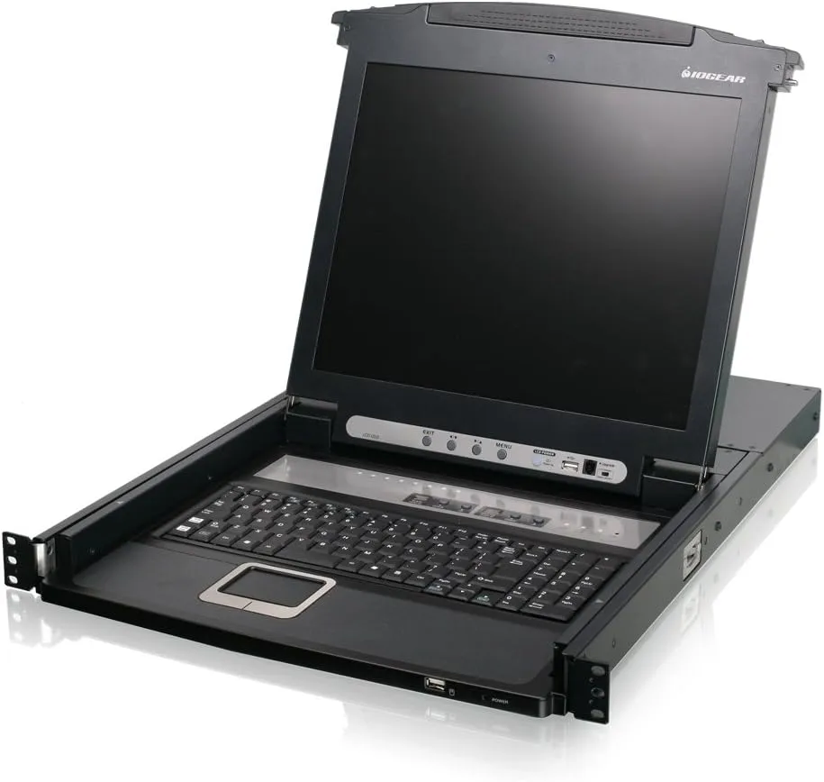 IOGEAR 17" LCD KVM Console with Integrated Keyboard and Touchpad