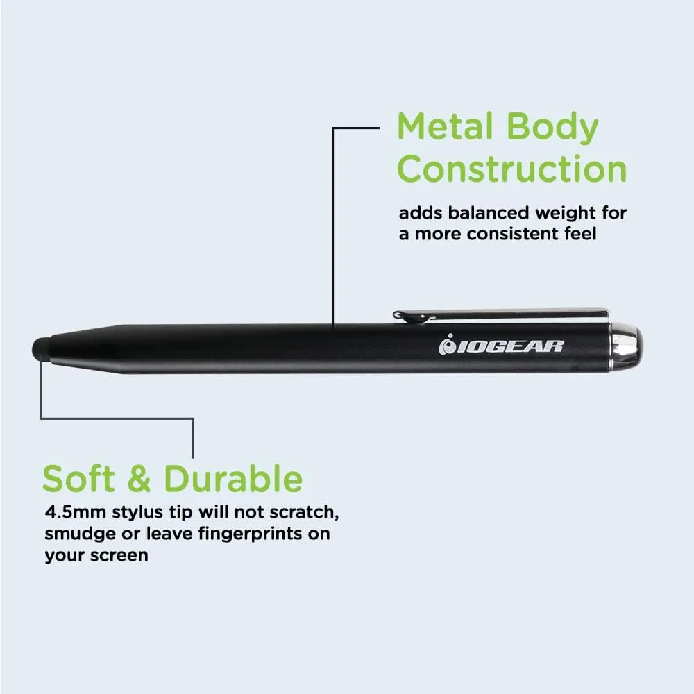 IOGEAR Accu-Tip Stylus for Tablets and Smartphone, GSTY200