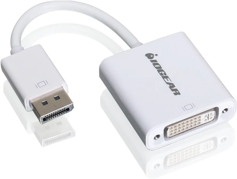 IOGEAR DisplayPort (M) to DVI (F) Adapter - GDPDVIW6 DisplayPort to DVI Adapter Cable