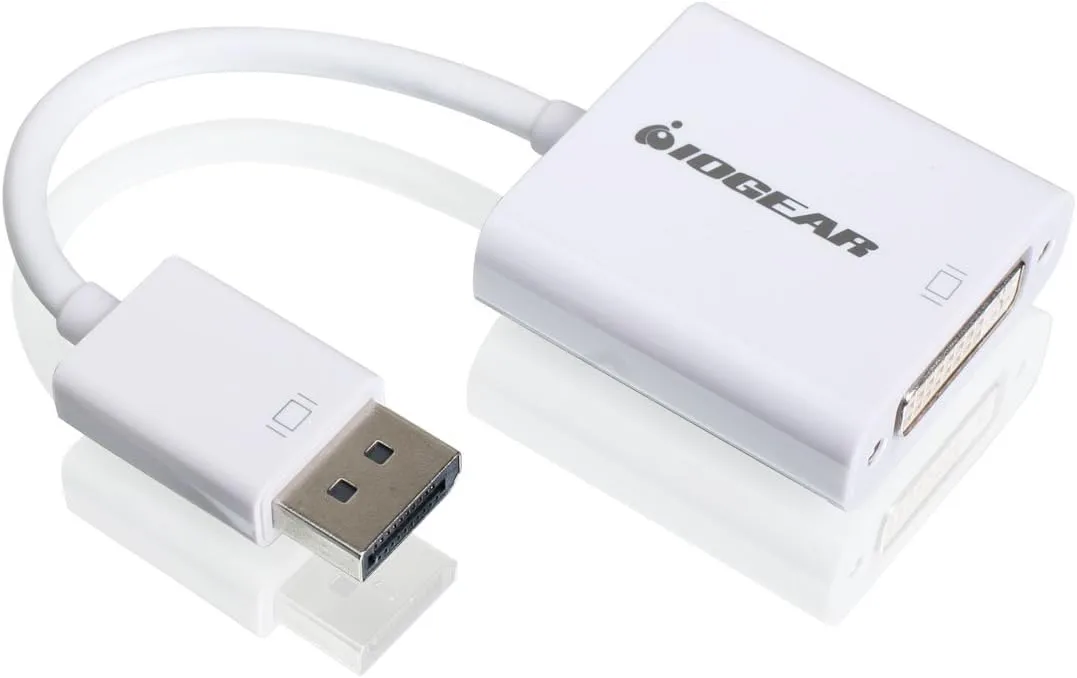 IOGEAR DisplayPort (M) to DVI (F) Adapter - GDPDVIW6 DisplayPort to DVI Adapter Cable