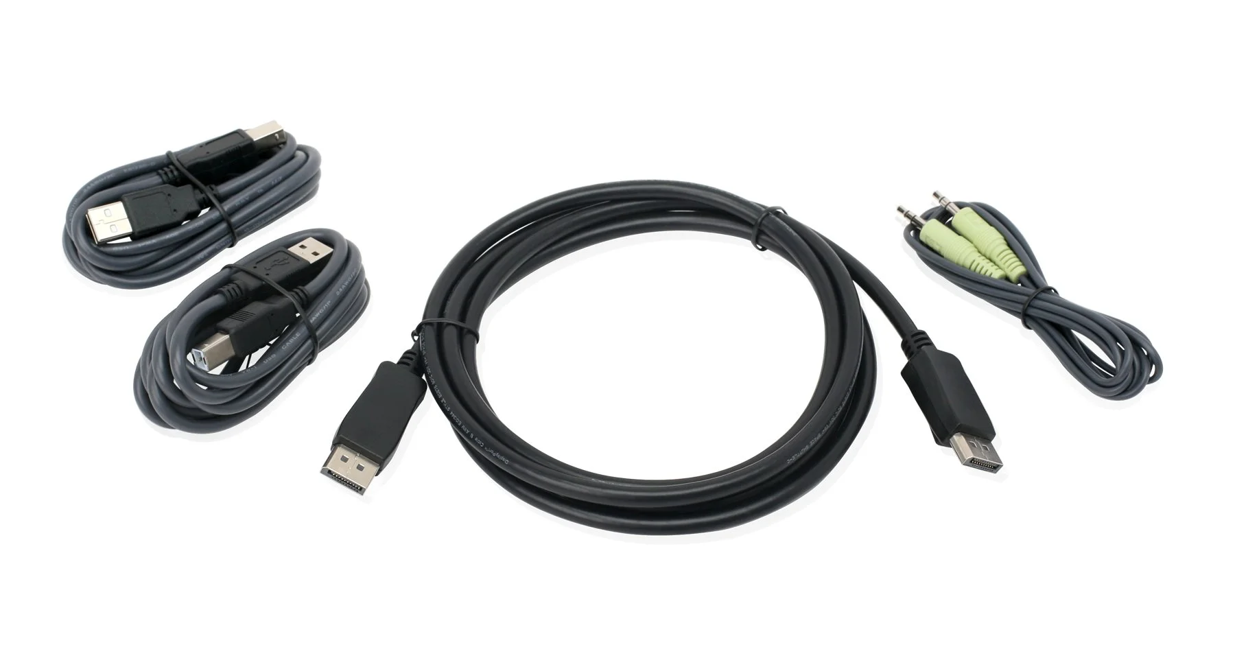IOGEAR DisplayPort USB KVM Cable Kit with Audio (TAA), 6-Foot