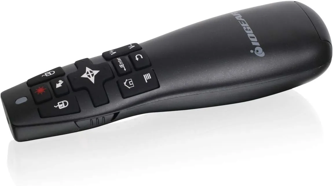 IOGEAR Red Point Pro 2.4GHz Gyroscopic Presentation Mouse with Laser Pointer, GME430R