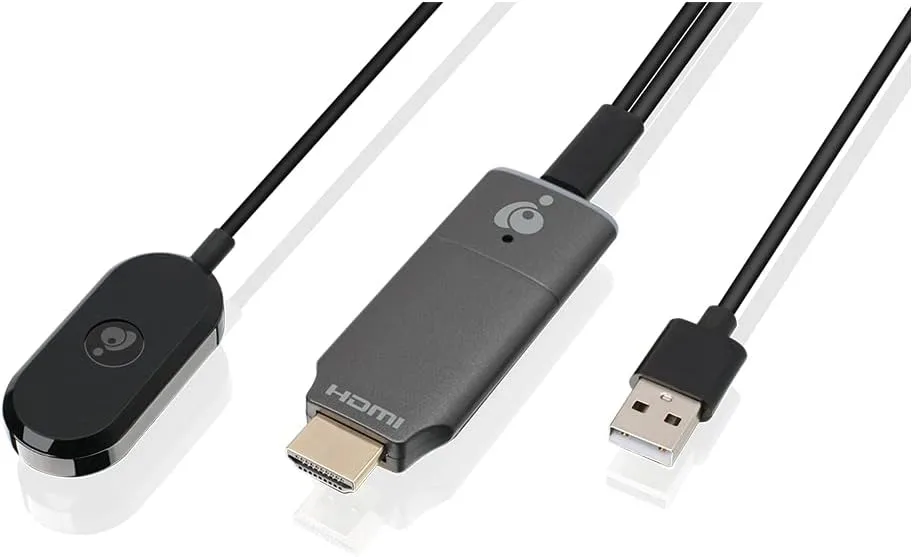 IOGEAR Mini Wireless 4K HDMI Video Screen Sharing Adapter - Wireless 2.4/5GHz withWPA-2 Security - Up to 30Ft