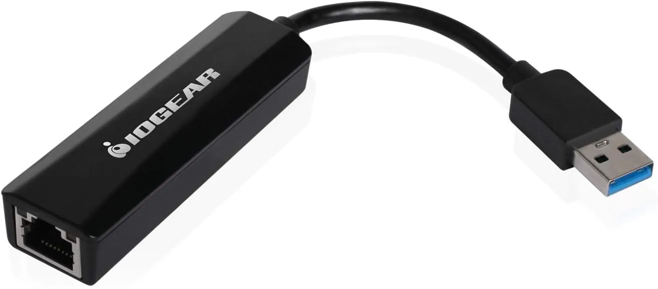 IOGEAR USB 3.0 to Ethernet Adapter - LAN Network Adapter - Gigabit (10/100/1000Mbps) - USB Powered - Nintendo Switch