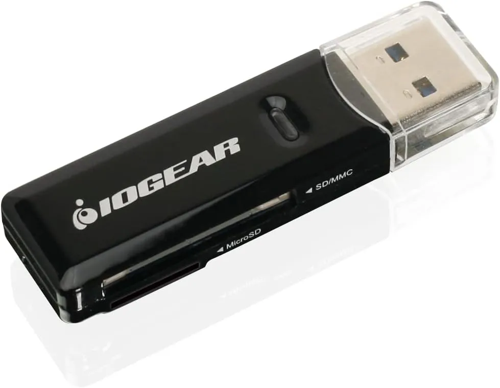 IOGEAR SuperSpeed USB 3.0 SDXC/MicroSDXC Card Reader - GFR305SD