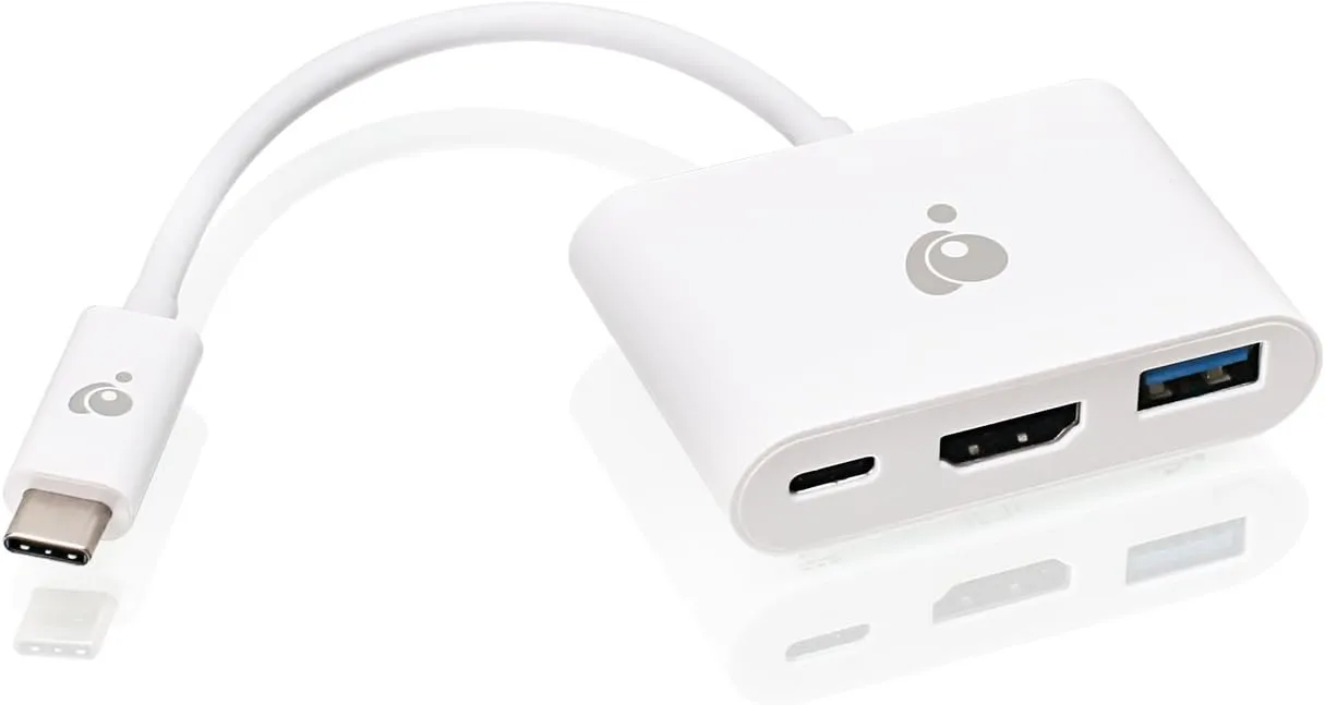IOGEAR USB-C to Multiport HDMI/USB Adapter with PD Pass-Thru, GUC3C3H