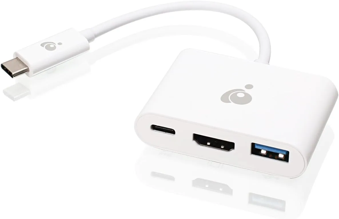 IOGEAR USB-C to Multiport HDMI/USB Adapter with PD Pass-Thru, GUC3C3H