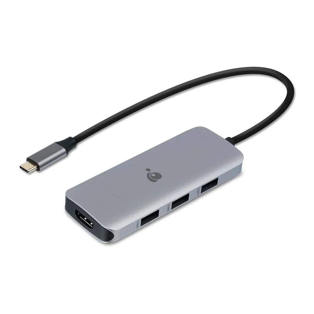 IOGEAR USB-C 6-in-1 Travel Dock 8K Single Monitor Nano Dock Pro Up to 4K in Dual Display Mode