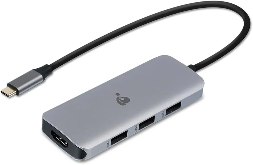 IOGEAR USB-C 6-in-1 Travel Dock 8K Single Monitor Nano Dock Pro Up to 4K in Dual Display Mode