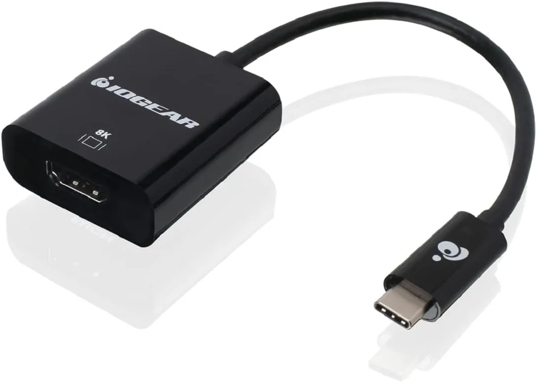 IOGEAR USB Type-C to 8K HDMI Adapter, 8K @60Hz, True 4K @120Hz, Compatible with All Type C, USB4, Thunderbolt 3 and Thunderbolt 4, GUC3CHD8K