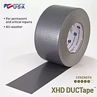 IPG XHD DUCTape, Extra Heavy Duty Duct Tape, 2.83" x 60 yd, Silver (Single Roll) 2.83" x 60 yd Extra Heavy Duty Single Roll