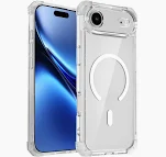 IPhone 17 Air Silicon Clear Case Support IPhone Battery Pack Powerbank