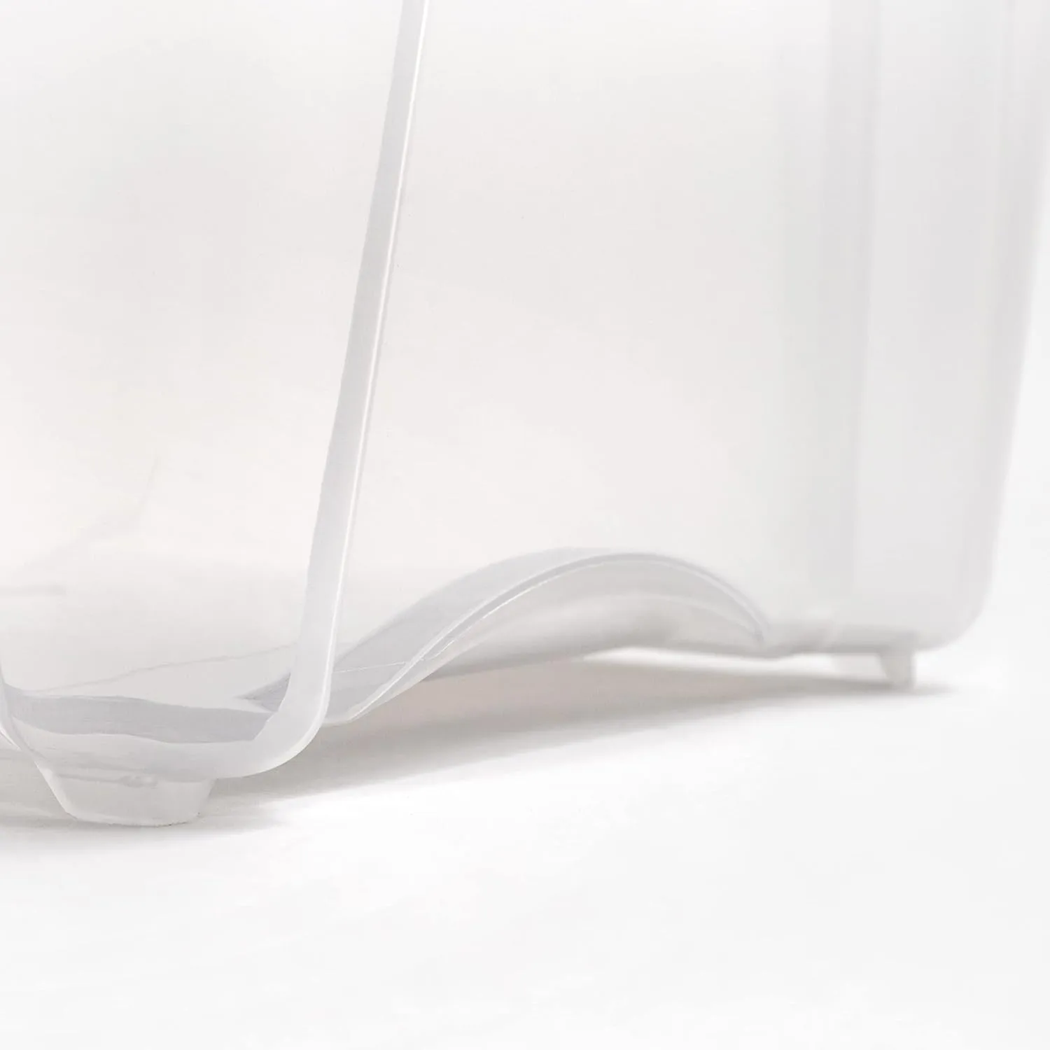 IRIS USA 40 Quart Stack & Pull Clear Storage Box, Gray, 5 Pack