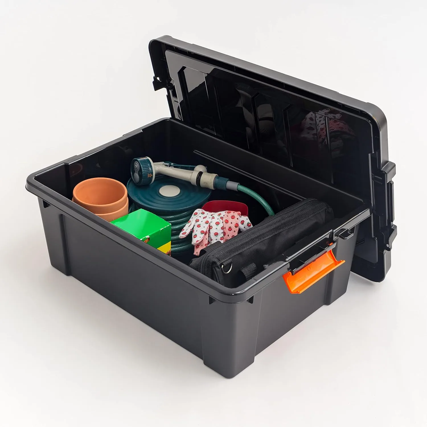 IRIS Heavy Duty Plastic Storage Bins with Durable Lid and Secure Latching Buckles (47 qt. - 4 Pack)