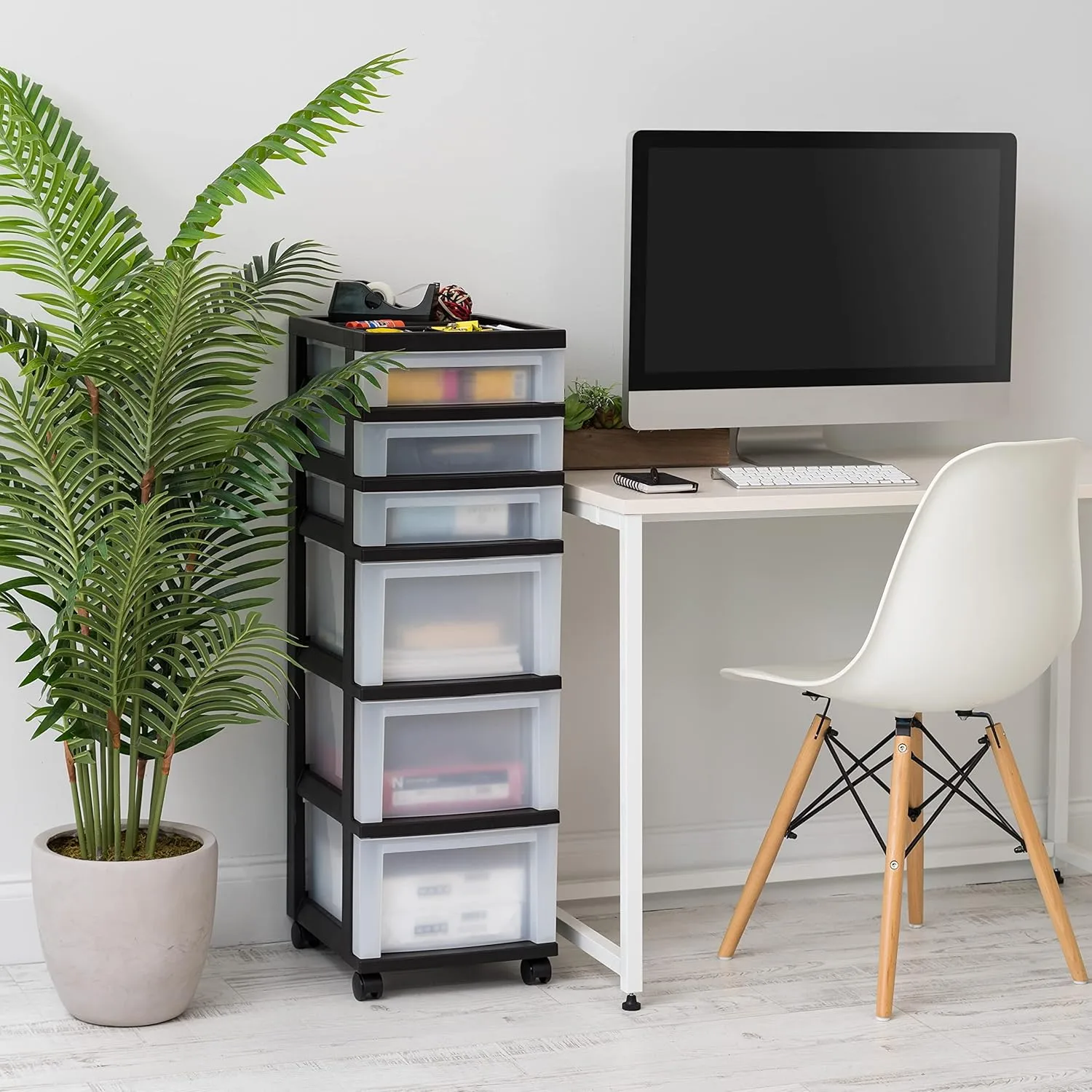 IRIS Storage Cart with Organizer Top