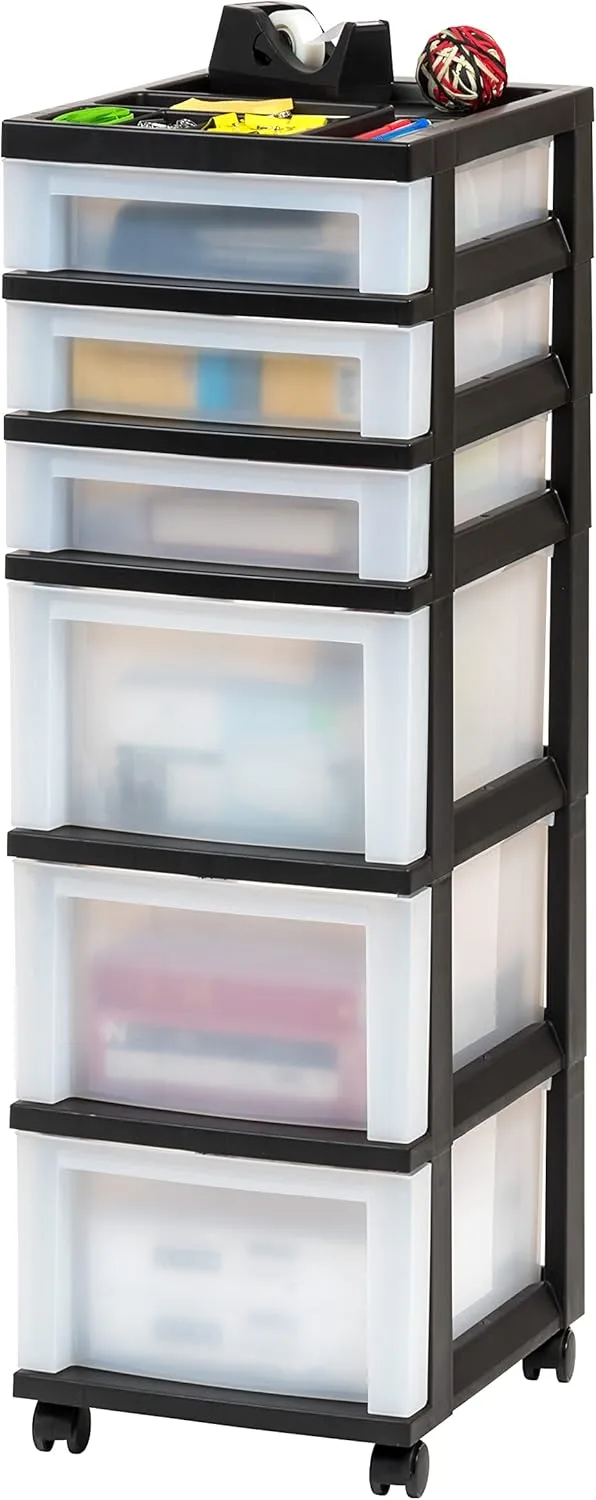 IRIS Storage Cart with Organizer Top