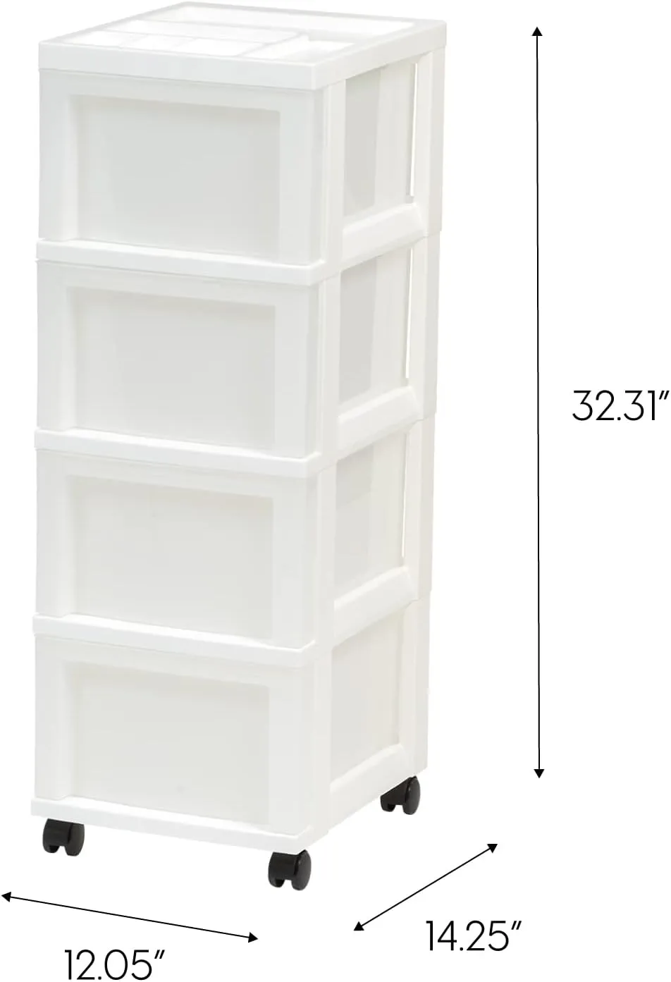 IRIS Storage Cart with Organizer Top