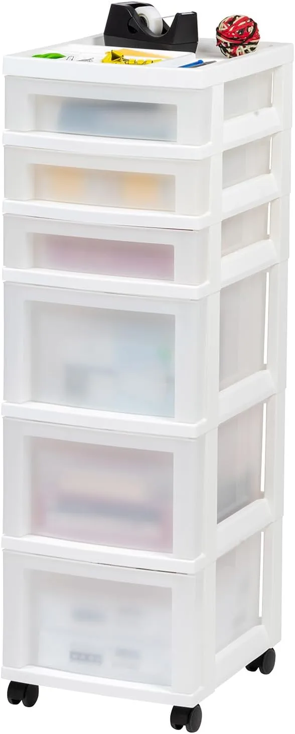 IRIS Storage Cart with Organizer Top