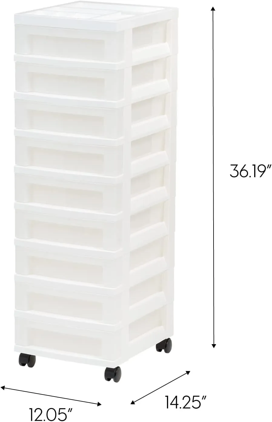 IRIS Storage Cart with Organizer Top