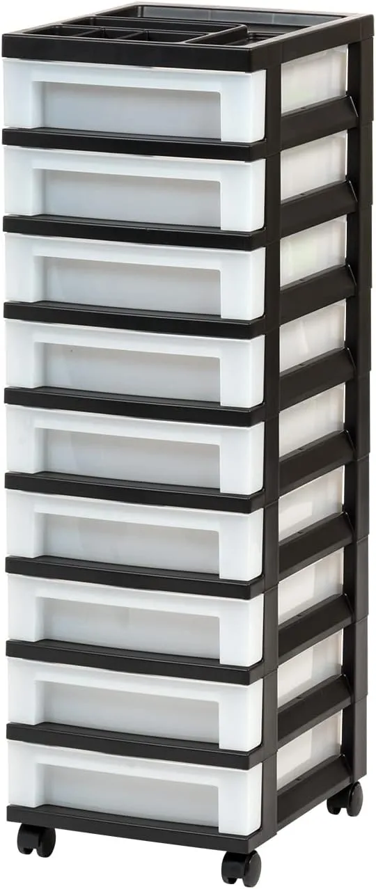 IRIS Storage Cart with Organizer Top