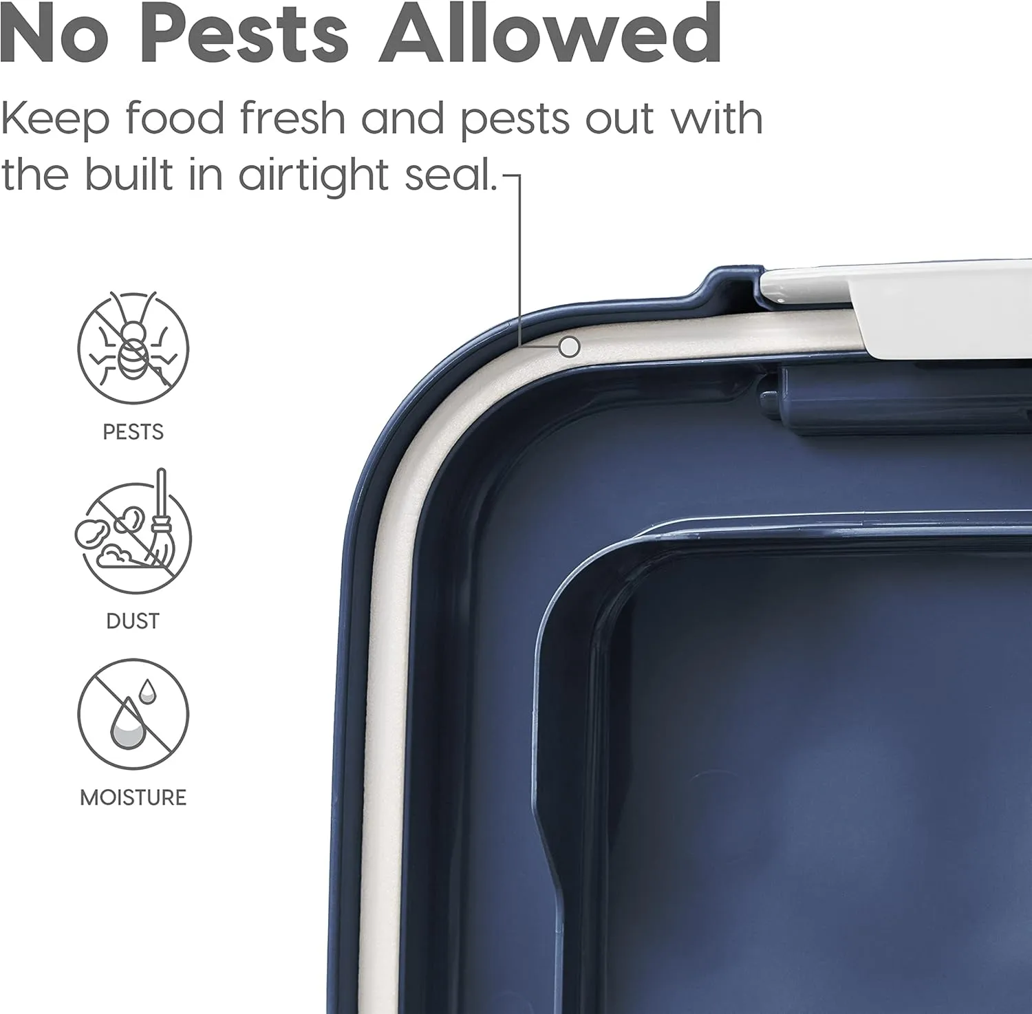 IRIS USA Airtight Dog Food Storage Container, 40 lbs & 14 lbs Combo, Stackable Treat Box, 2-Cup Scoop, Wheels, Keep Fresh