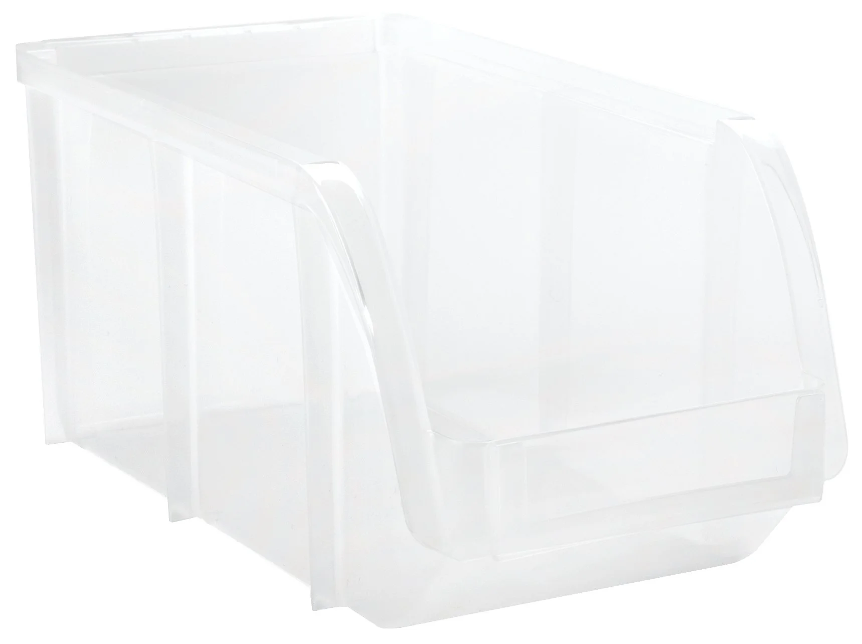 Set of 8 IRIS Clear Stacking Bins - Medium