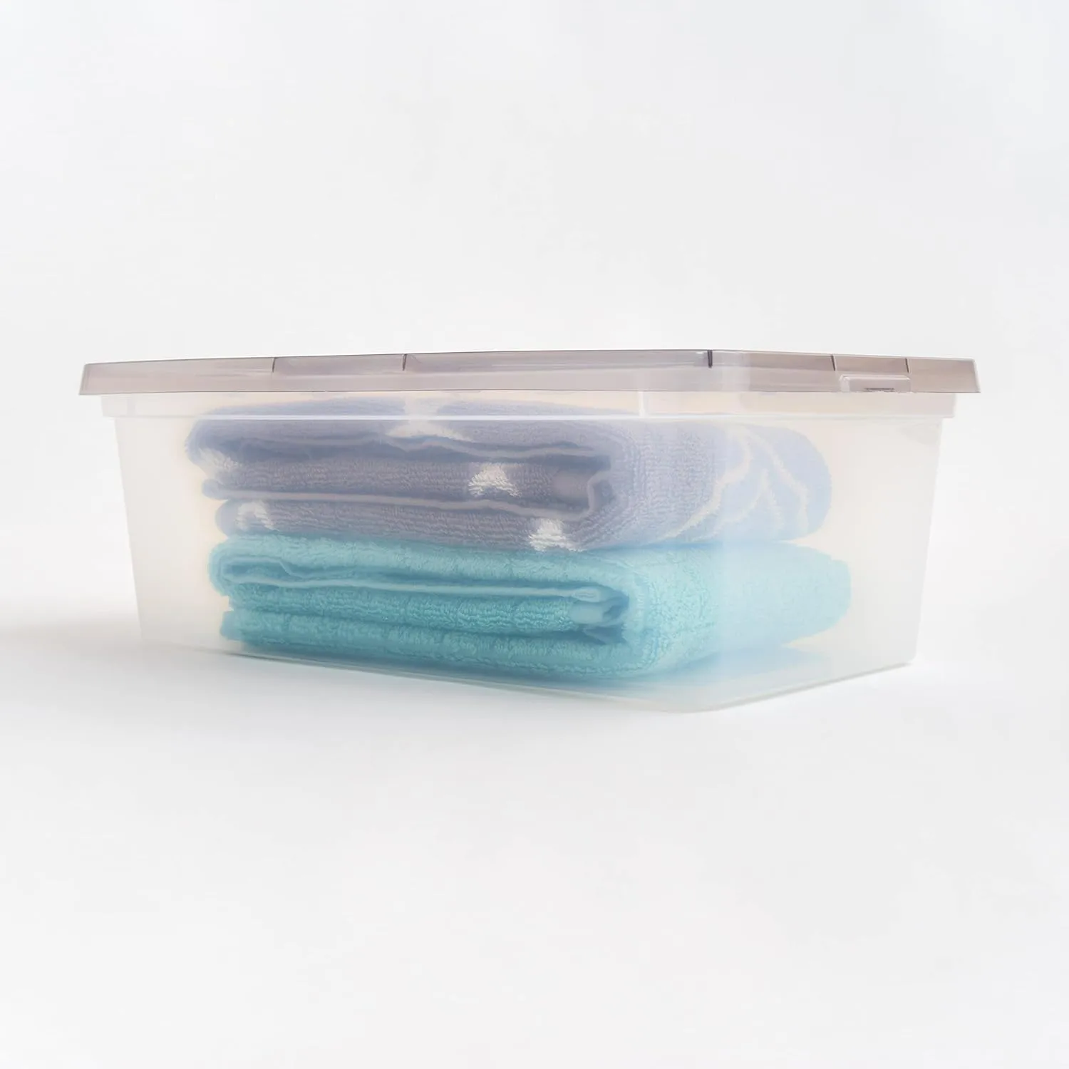 IRIS 6 Quart Snap Top Plastic Storage Boxes, Clear - 10 Pack