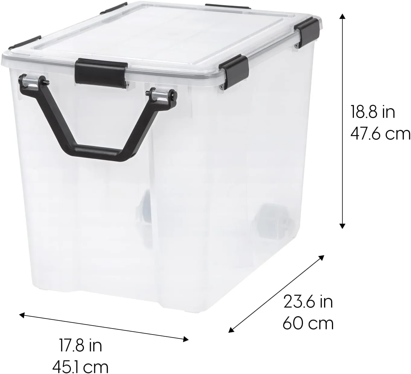 IRIS USA WEATHERPRO Weathertight Plastic Storage Box