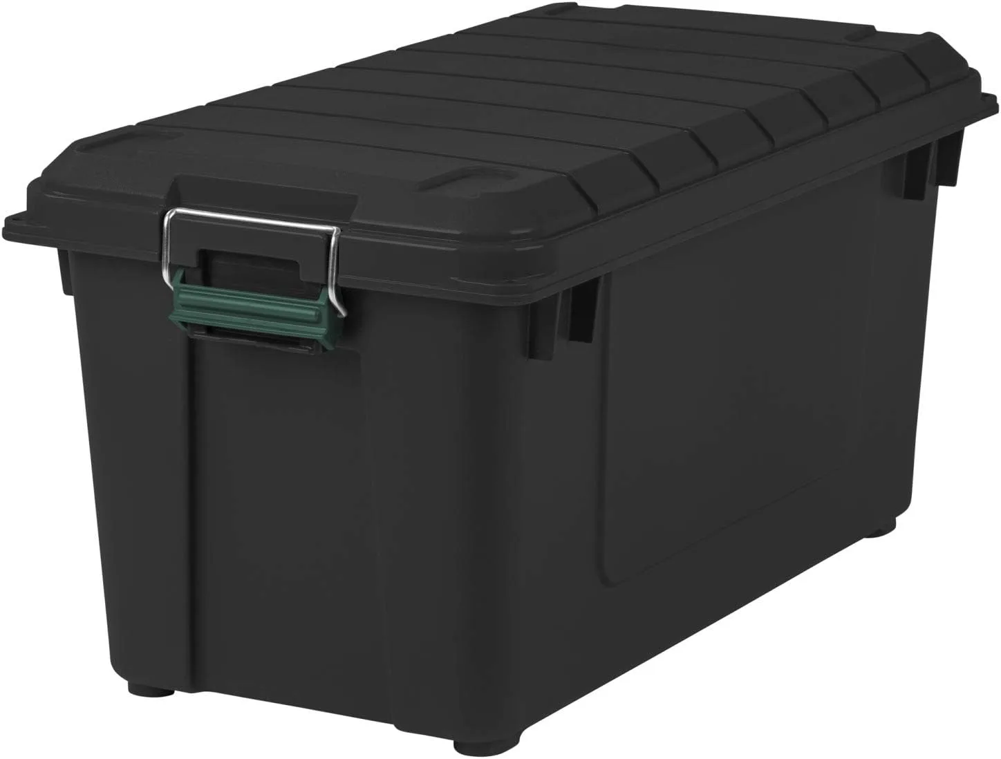 IRIS USA WeatherPro 82 Quart Weathertight Store-It-All Tote - Black