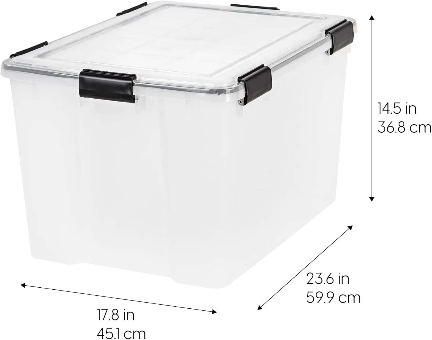 IRIS USA WEATHERPRO Weathertight Plastic Storage Box