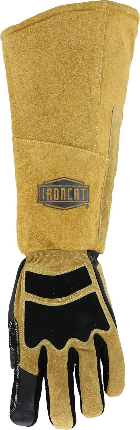 IRONCAT Premium Grade Top Grain Goatskin Welder's Glove, Cotton/Foam Lining, Climax Aerogel Insulation, 22" Length