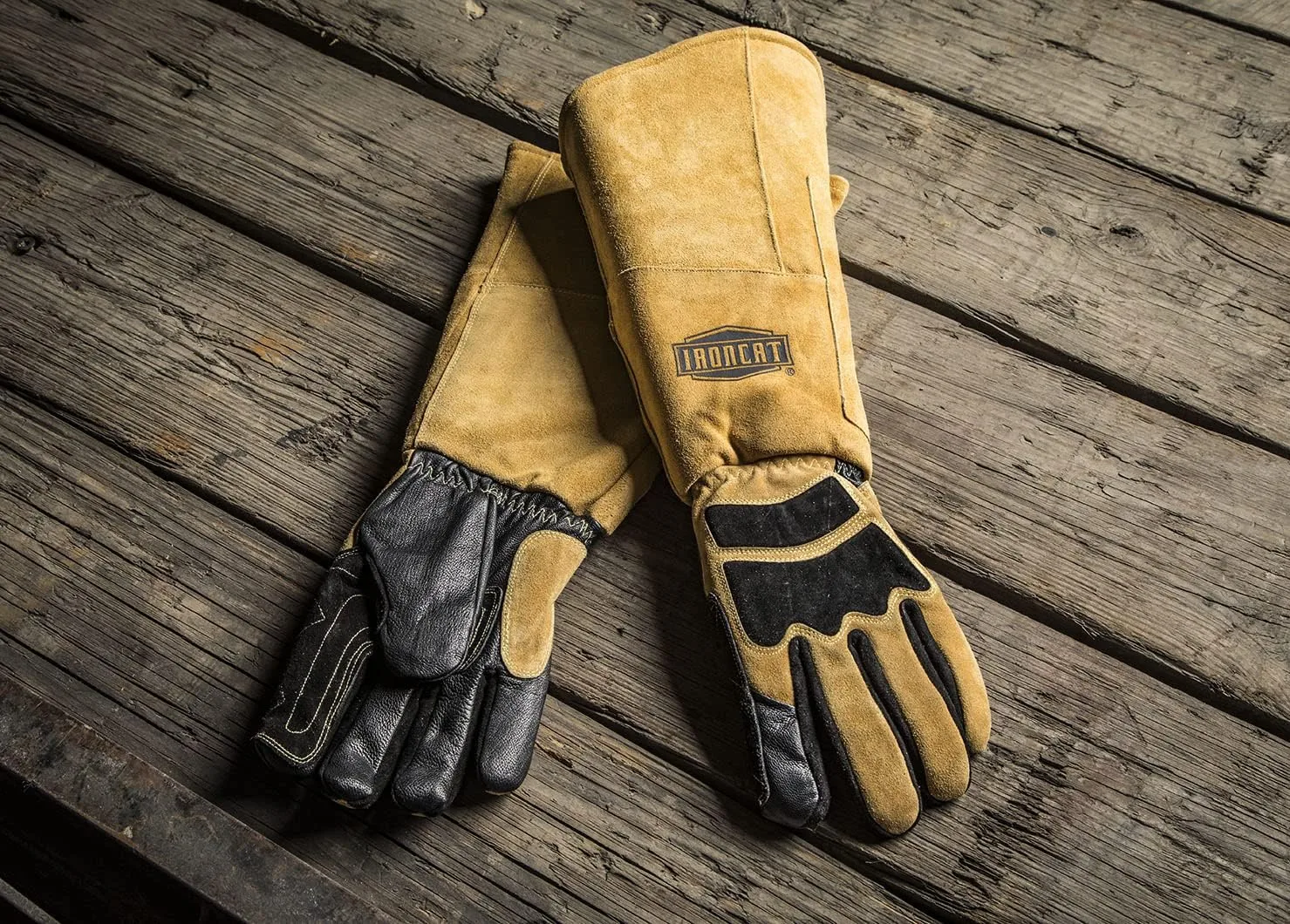 IRONCAT Premium Grade Top Grain Goatskin Welder's Glove, Cotton/Foam Lining, Climax Aerogel Insulation, 22" Length