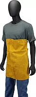 IRONCAT 7001 Leather Bib - 24 in. x 17 in. Heat Resistant Safety Wear in Golden Yellow for Welding. Safety Apparel 23" x 17"