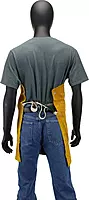 IRONCAT 7001 Leather Bib - 24 in. x 17 in. Heat Resistant Safety Wear in Golden Yellow for Welding. Safety Apparel 23" x 17"