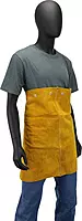 IRONCAT 7001 Leather Bib - 24 in. x 17 in. Heat Resistant Safety Wear in Golden Yellow for Welding. Safety Apparel 23" x 17"