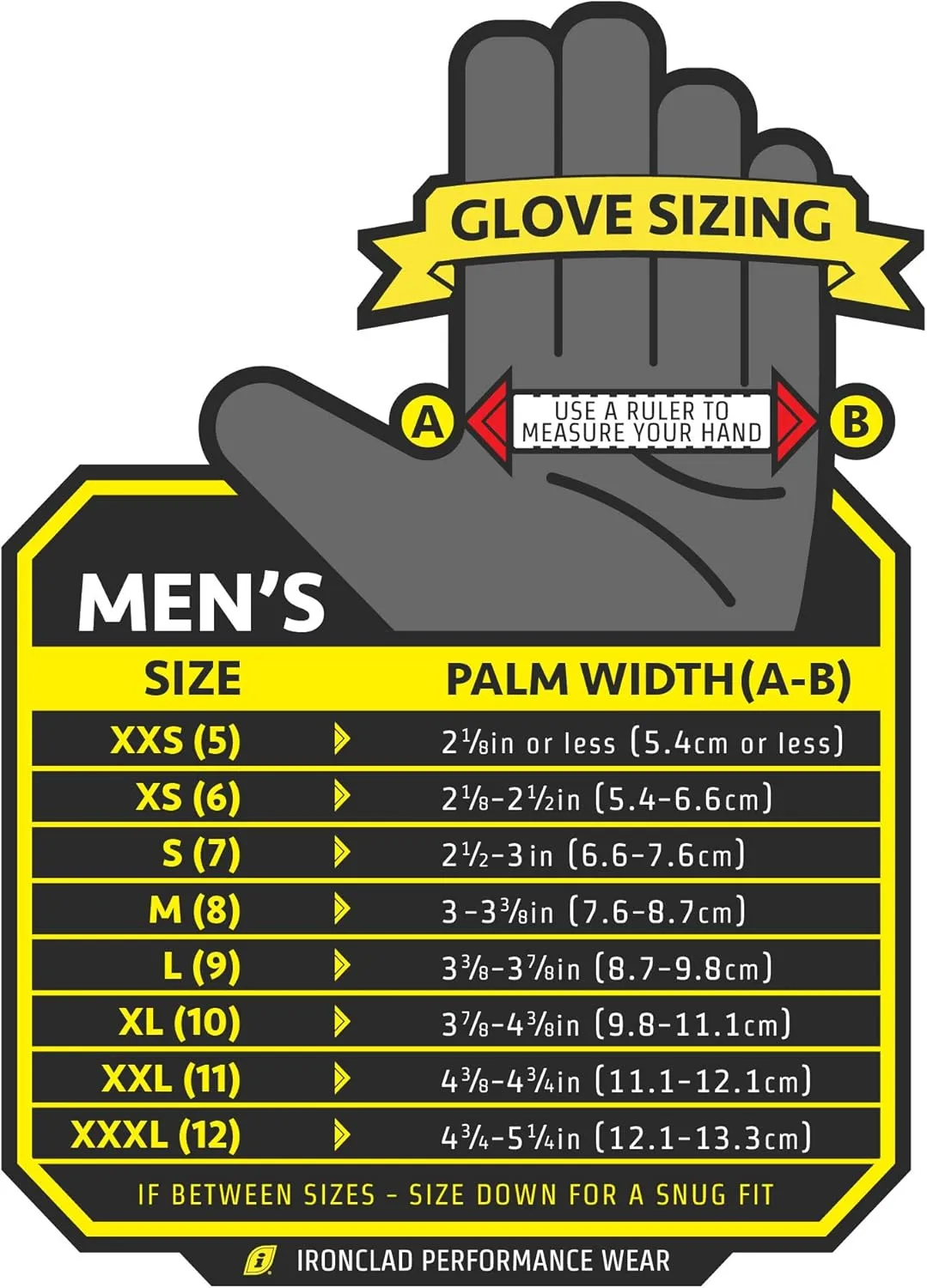 Ironclad Heavy Utility Work Gloves HUG, High Abrasion Resistance, X-Large, Black & Grey (1 Pair)