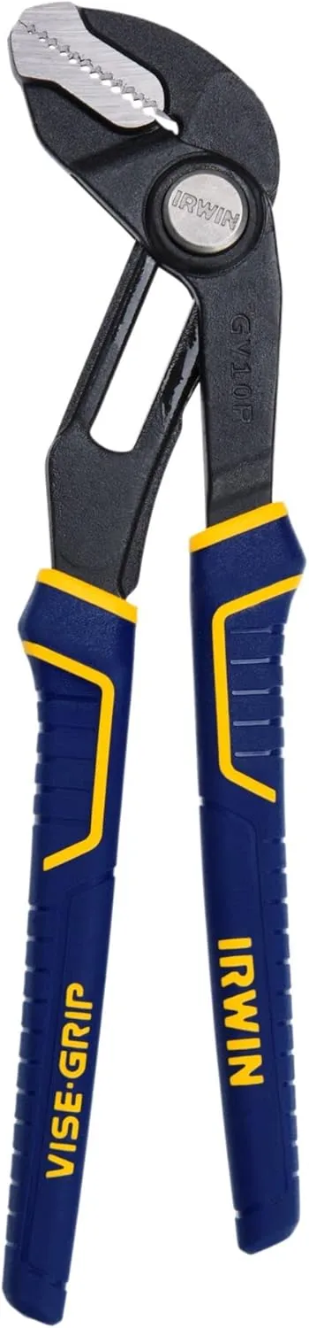 IRWIN Pliers, Groove Lock Straight Jaw, 10 Inch (4935096)